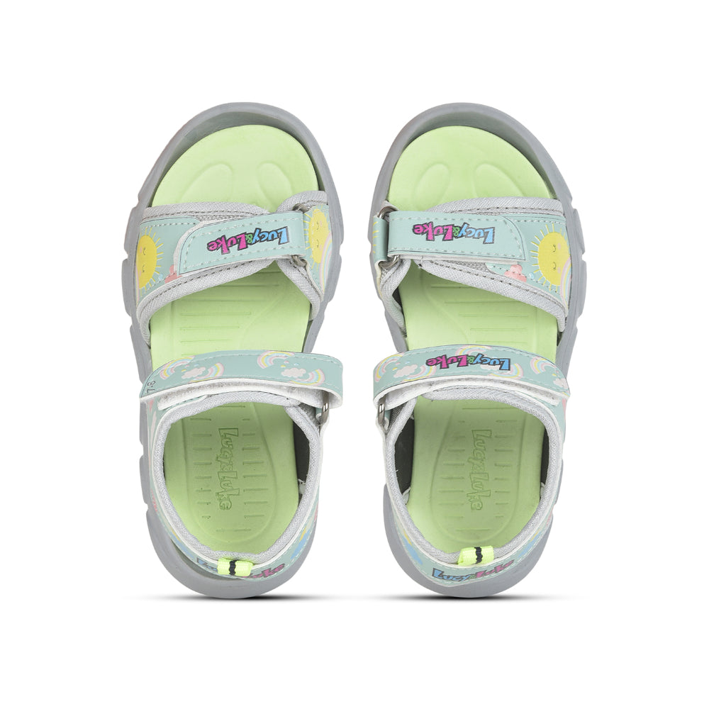 Lucy & Luke Casual L.Green Sandal For Kids FLYNN-41 By Liberty