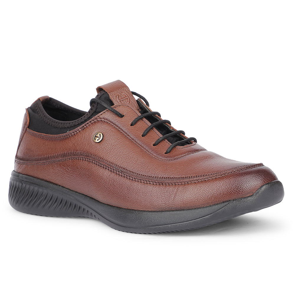 Healers Casual Tan Lacing Shoes For Men A576-7 By Liberty