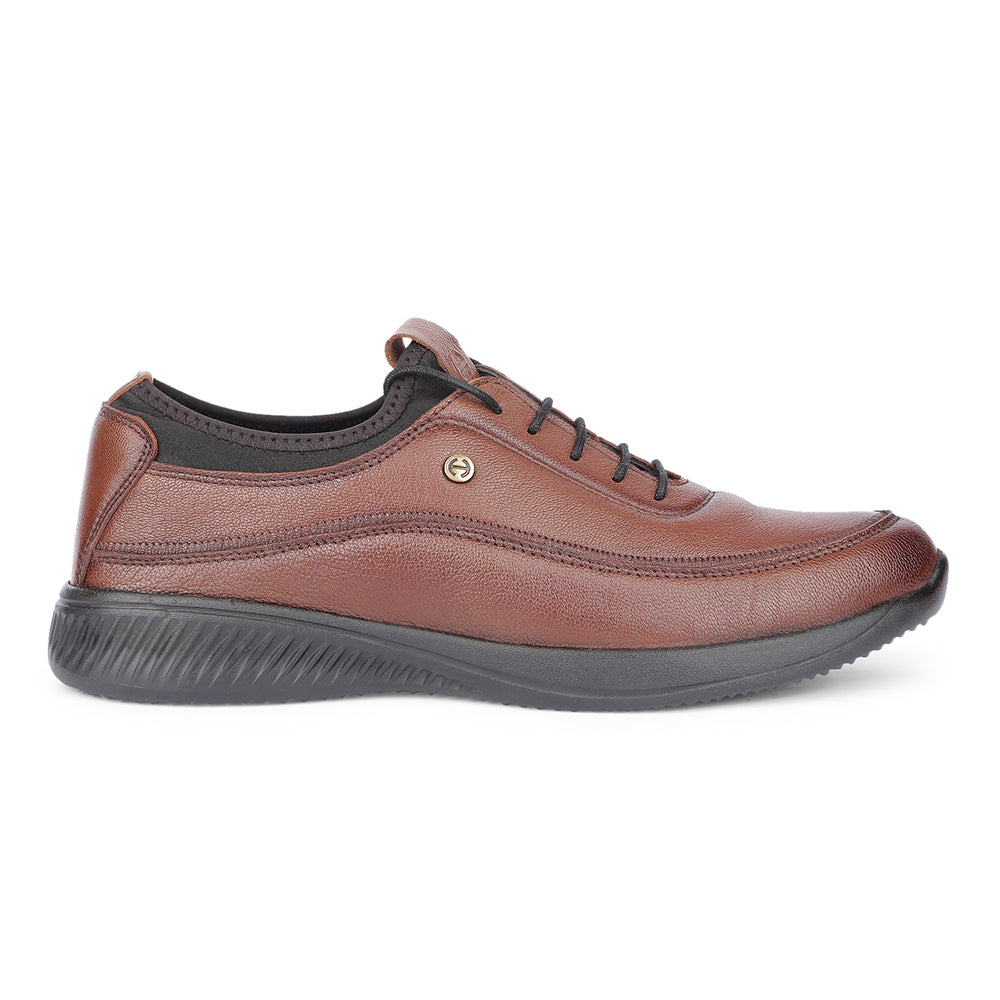 Healers Casual Tan Lacing Shoes For Men A576-7 By Liberty