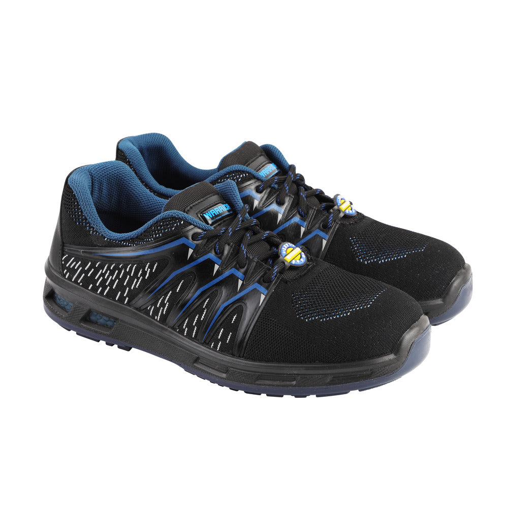 Warrior Blue Fiber Glass Toe Industrial Safety Shoes for Men 3004-28 