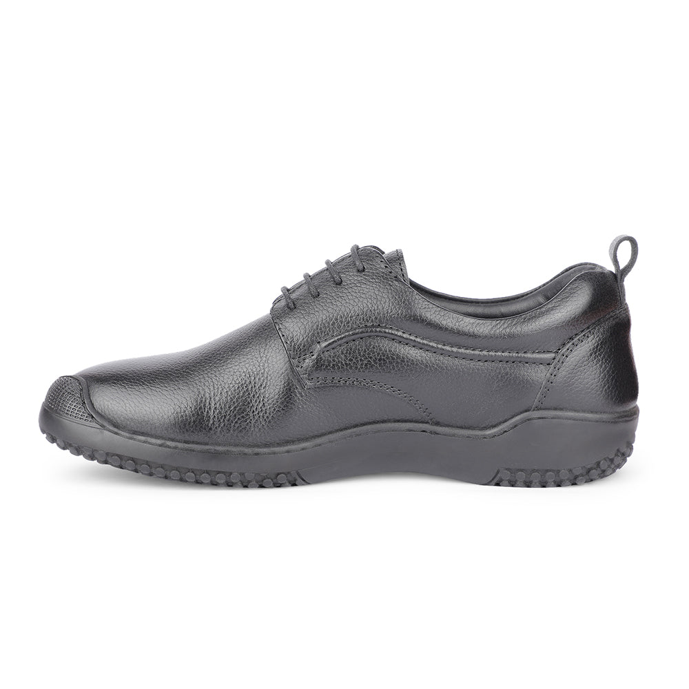 Healers Casual Black Lacing Shoes For Men B49-1 By Liberty