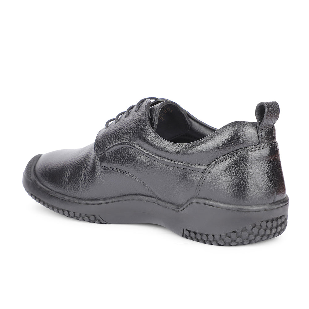 Healers Casual Black Lacing Shoes For Men B49-1 By Liberty