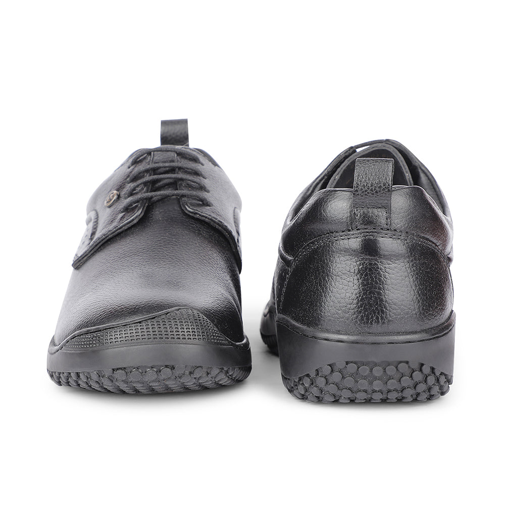 Healers Casual Black Lacing Shoes For Men B49-1 By Liberty