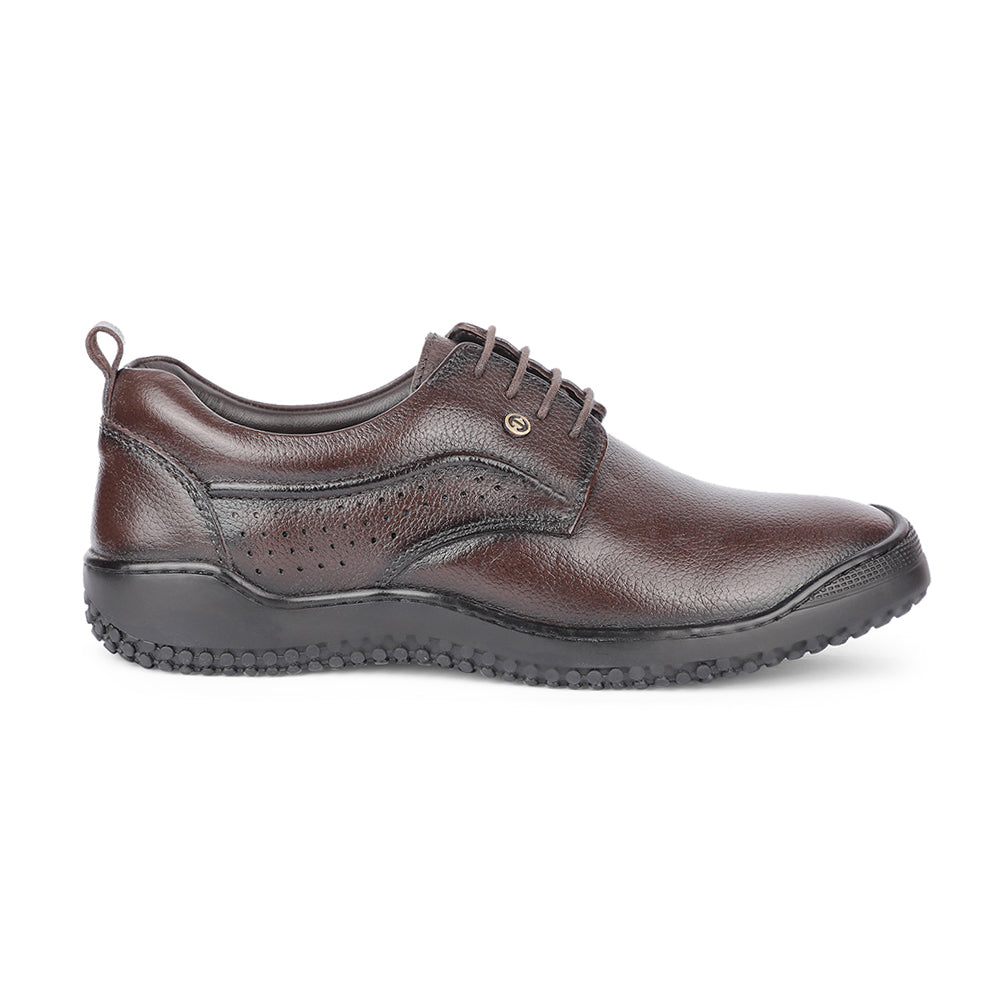 Healers Casual Brown Lacing Shoes For Men B49-1 By Liberty