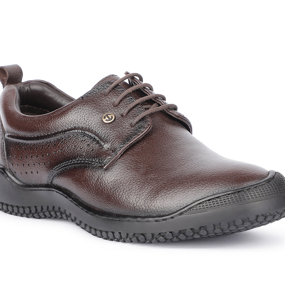 Healers Casual Brown Lacing Shoes For Men B49-1 By Liberty