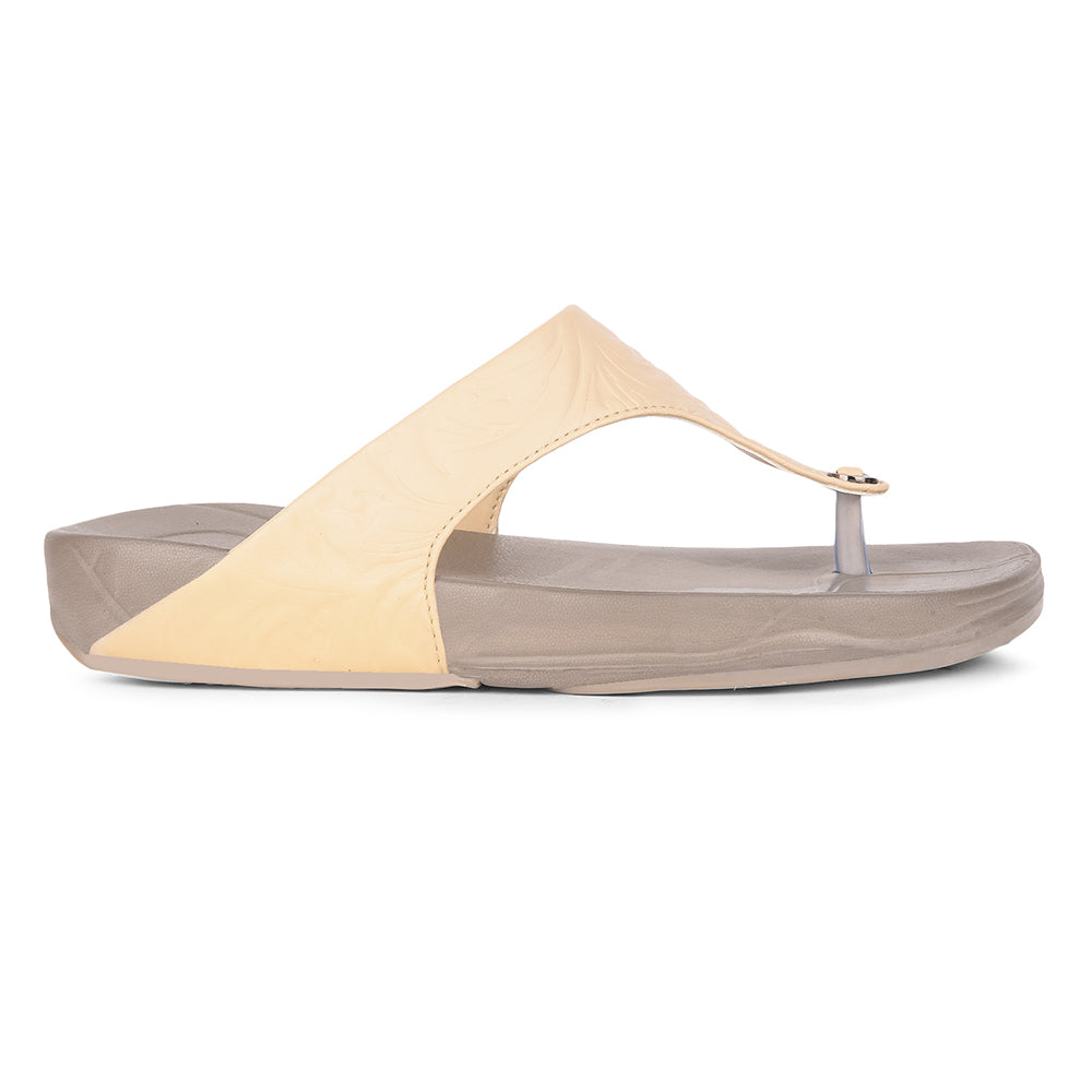 AHA By Liberty DIVA-1 Casual Slides For Women - Beige