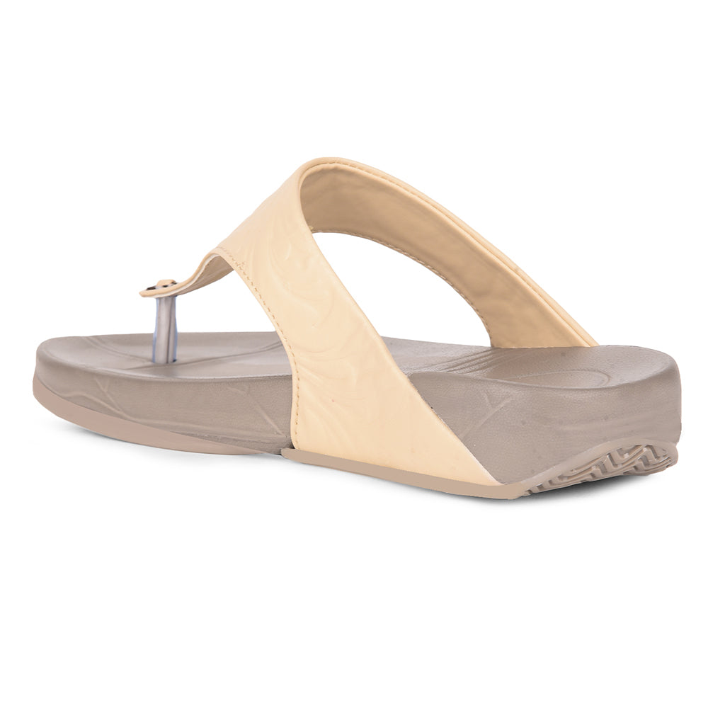 AHA By Liberty DIVA-1 Casual Slides For Women - Beige