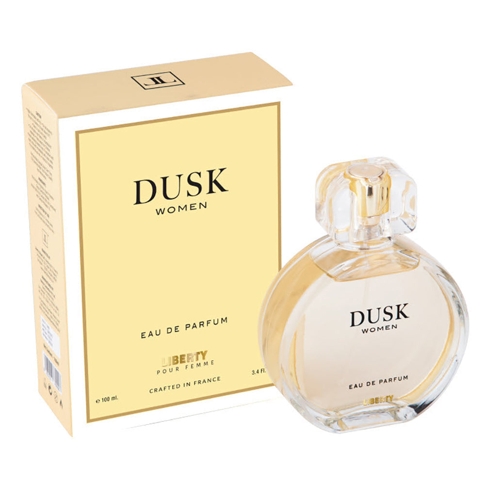 Liberty Luxury Dusk Perfume for Women (1ml/3.4Oz), Eau De Parfum (EDP), Crafted in France, Long Lasting Smell, Fruity notes.