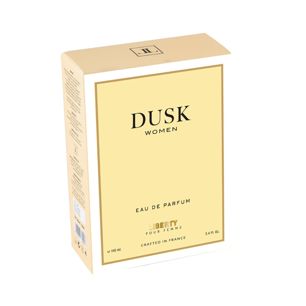 Liberty Luxury Dusk Perfume for Women (1ml/3.4Oz), Eau De Parfum (EDP), Crafted in France, Long Lasting Smell, Fruity notes.