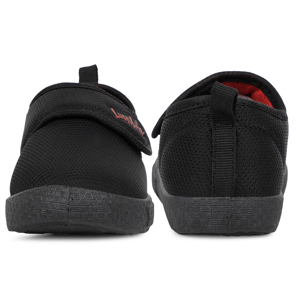 Lucy & Luke Casual Black Non Lacing Shoes For Kids BASTIAN82E By Liberty