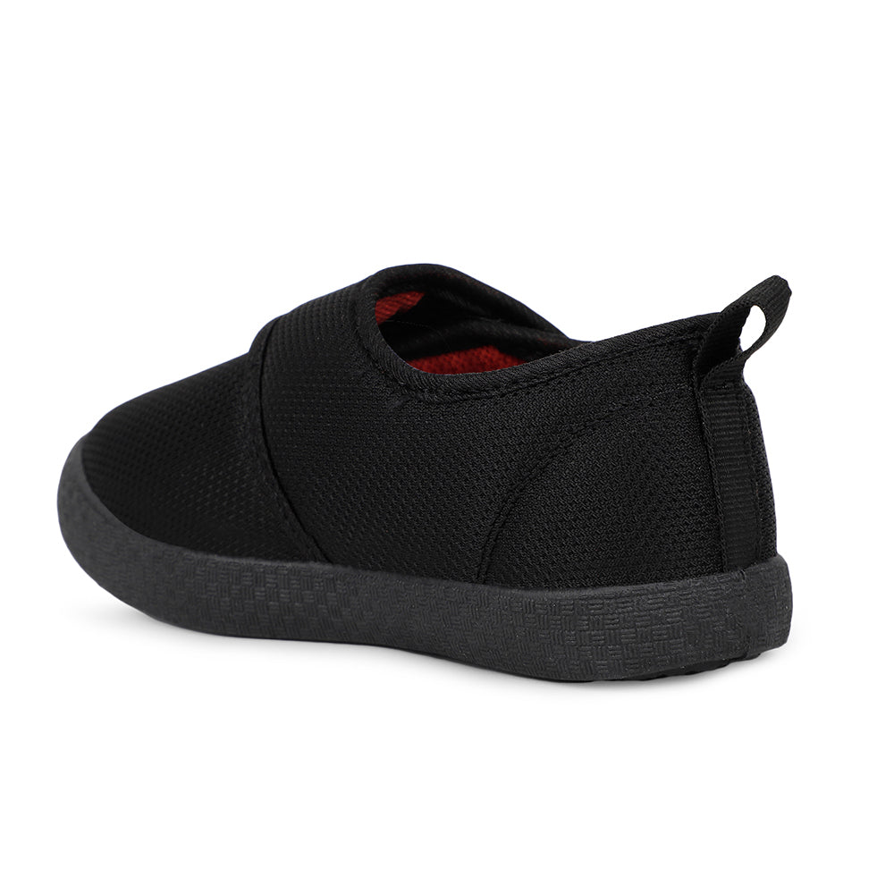 Lucy & Luke Casual Black Non Lacing Shoes For Kids BASTIAN82E By Liberty