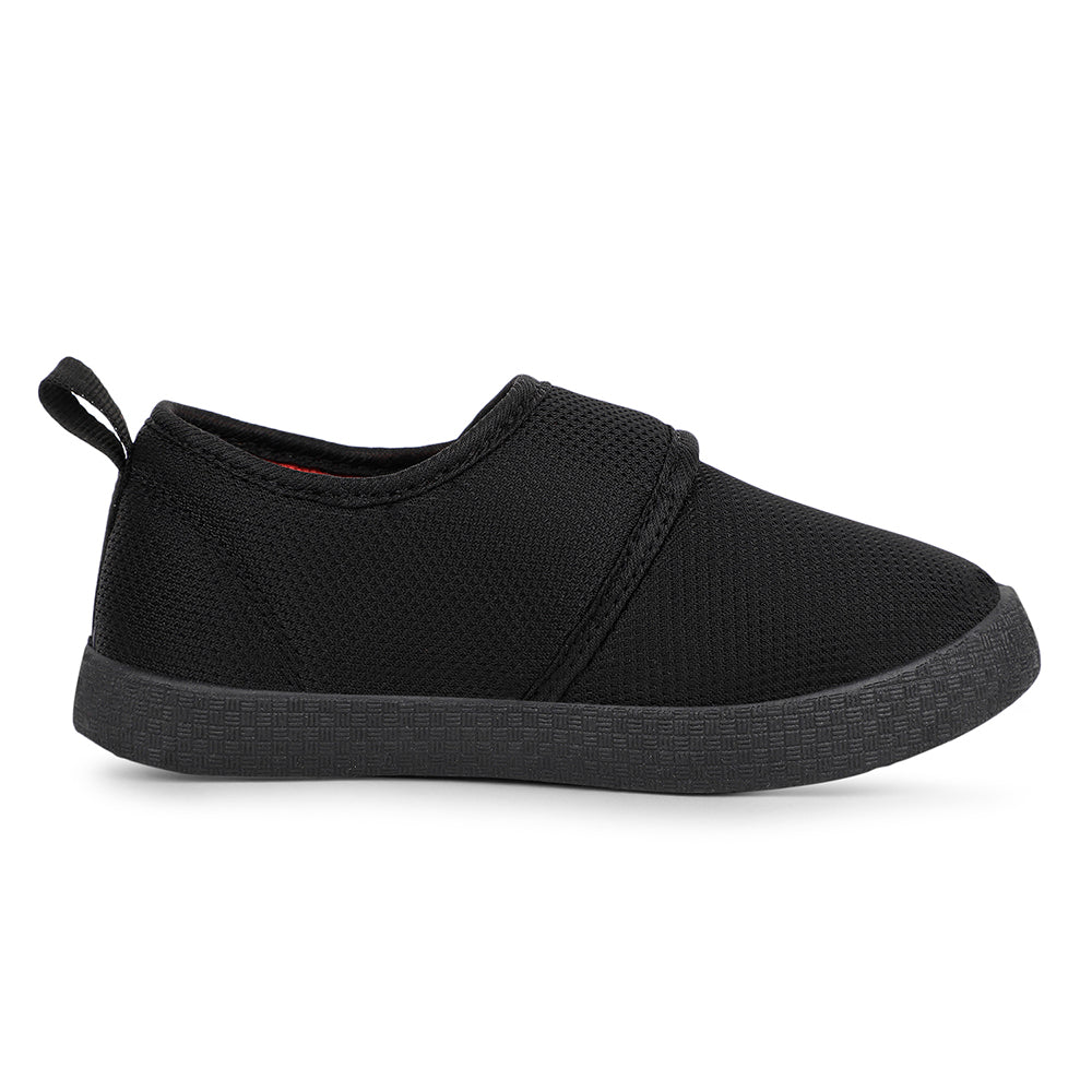 Lucy & Luke Casual Black Non Lacing Shoes For Kids BASTIAN82E By Liberty