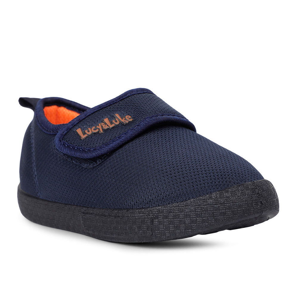 Lucy & Luke Casual Navy Blue Non Lacing Shoes For Kids BASTIAN82E By Liberty