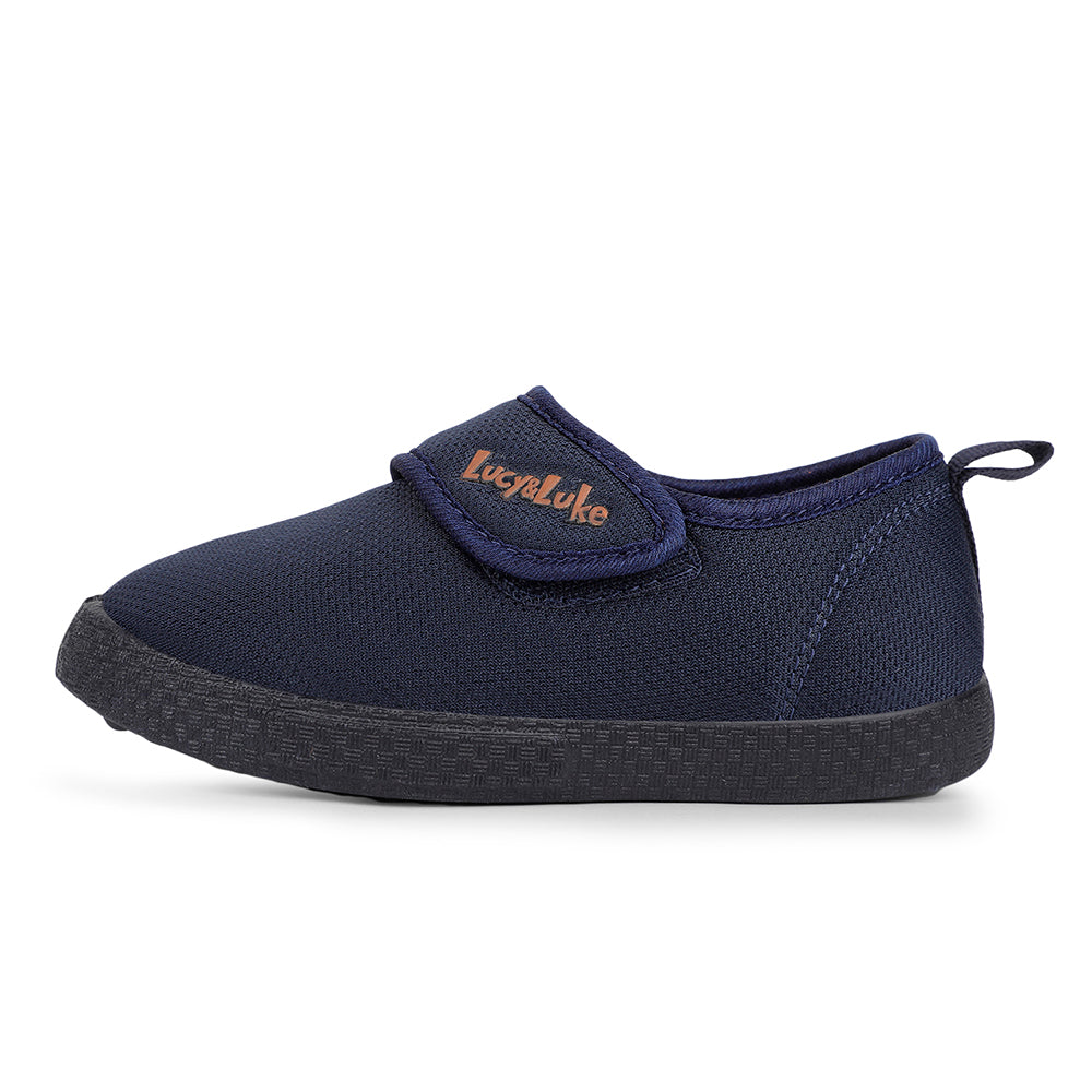 Lucy & Luke Casual Navy Blue Non Lacing Shoes For Kids BASTIAN82E By Liberty