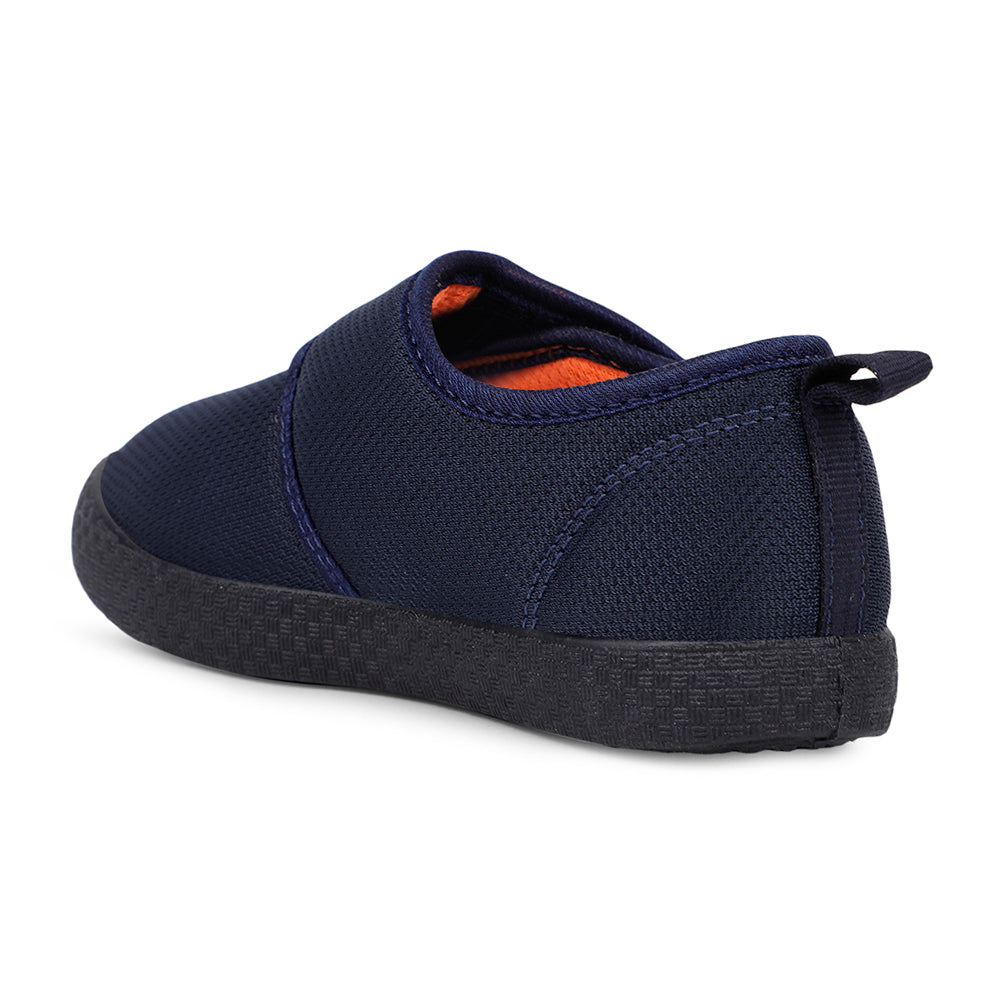 Lucy & Luke Casual Navy Blue Non Lacing Shoes For Kids BASTIAN82E By Liberty