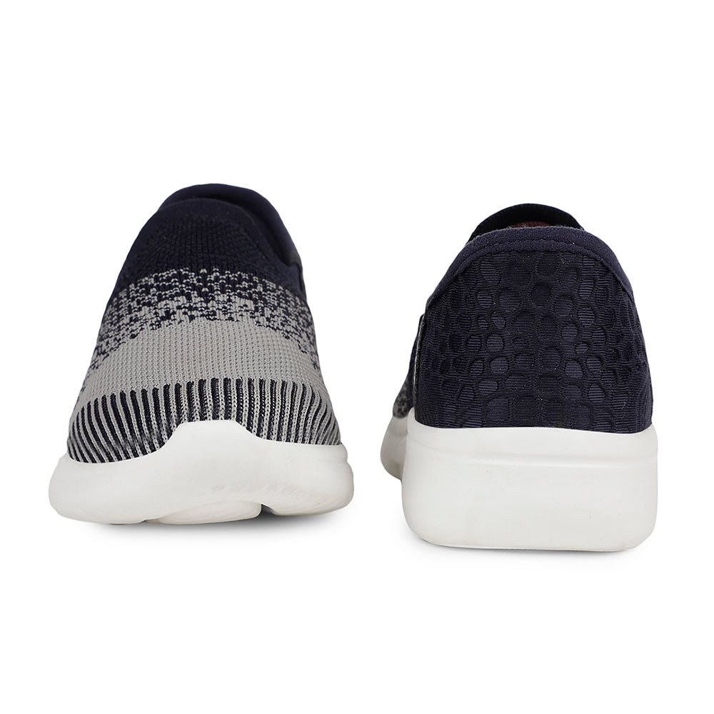 Leap7x Casual Navy Blue Non Lacing Shoes For Kids EAZYGO-1N By Liberty