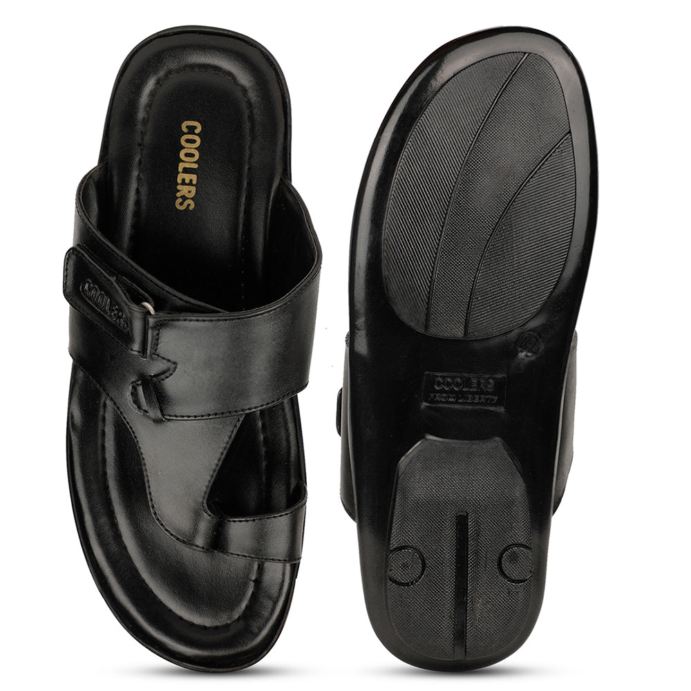 Coolers Casual Black Slipper For Mens ORTIZ-3 By Liberty