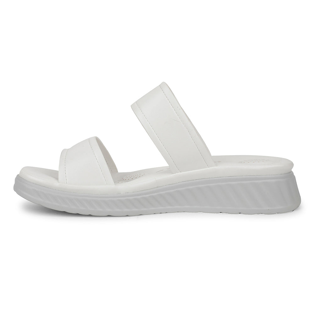 Healers Casual White Slipper For Women ZQ-AL-SL2 By Liberty