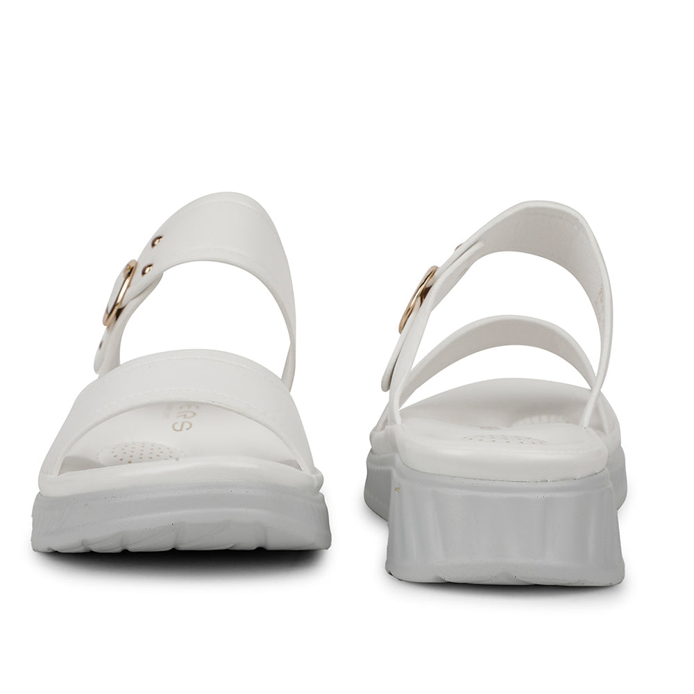 Healers Casual White Slipper For Women ZQ-AL-SL2 By Liberty