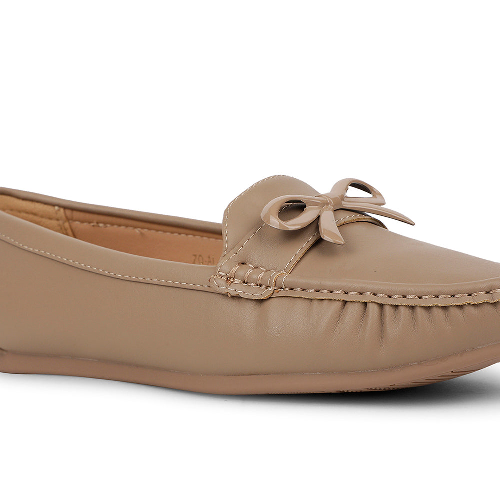 Healers Casual Beige Loafers For Women ZQ-AL-BL1 By Liberty