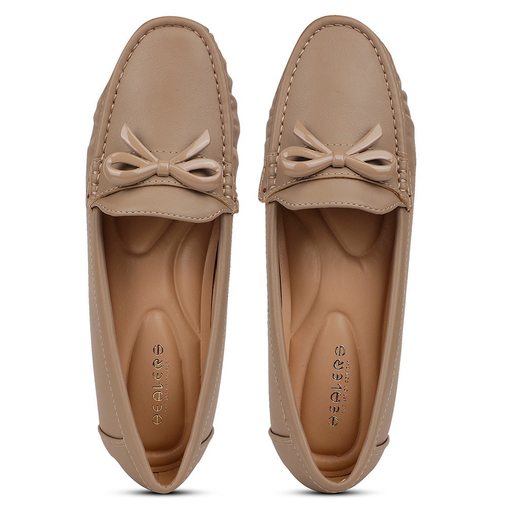 Healers Casual Beige Loafers For Women ZQ-AL-BL1 By Liberty