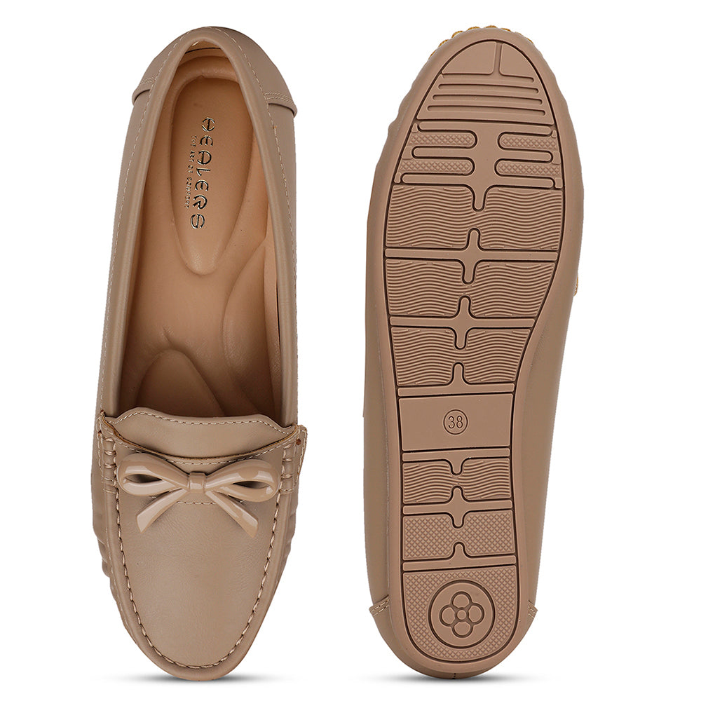 Healers Casual Beige Loafers For Women ZQ-AL-BL1 By Liberty