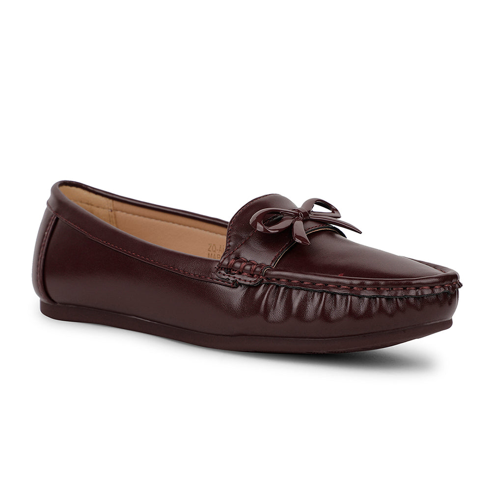 Healers Casual Maroon Loafers For Women ZQ-AL-BL1 By Liberty