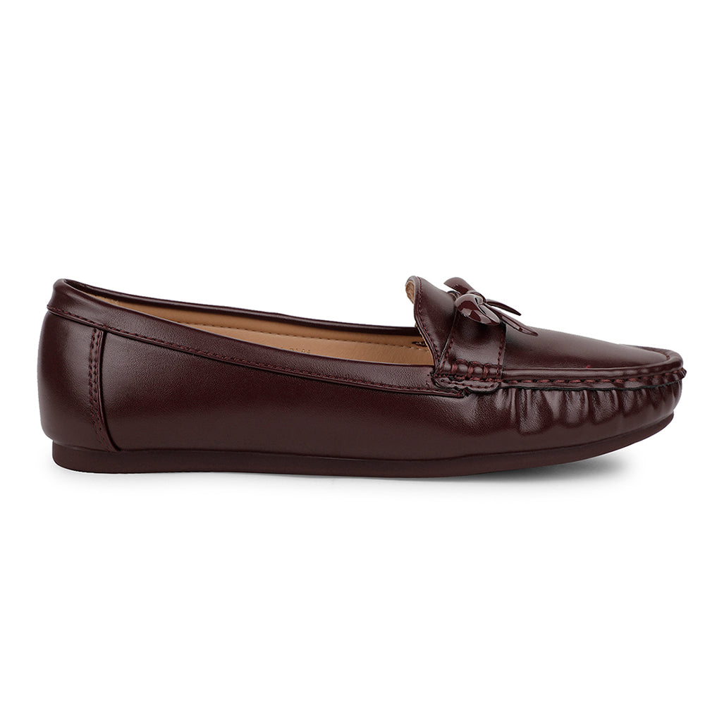 Healers Casual Maroon Loafers For Women ZQ-AL-BL1 By Liberty