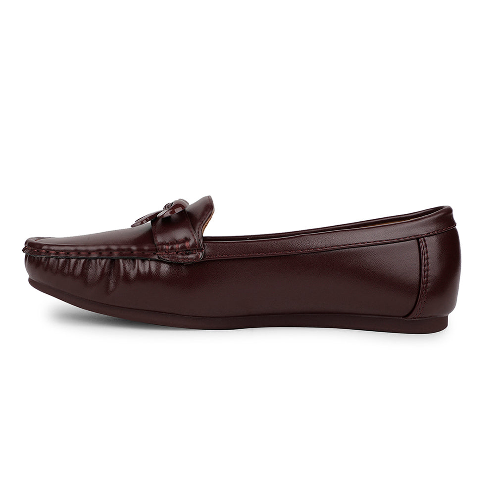 Healers Casual Maroon Loafers For Women ZQ-AL-BL1 By Liberty