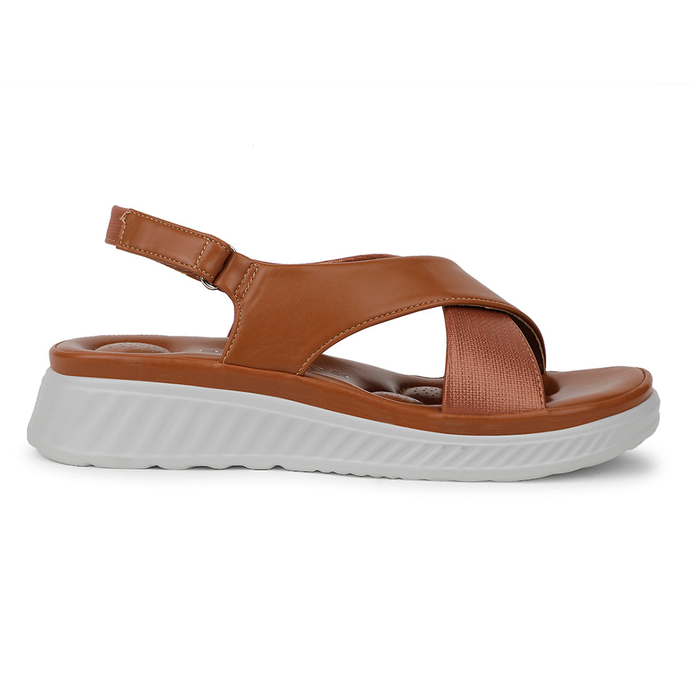 Healers Casual Tan Sandal For Women ZQ-AL-SN3 By Liberty