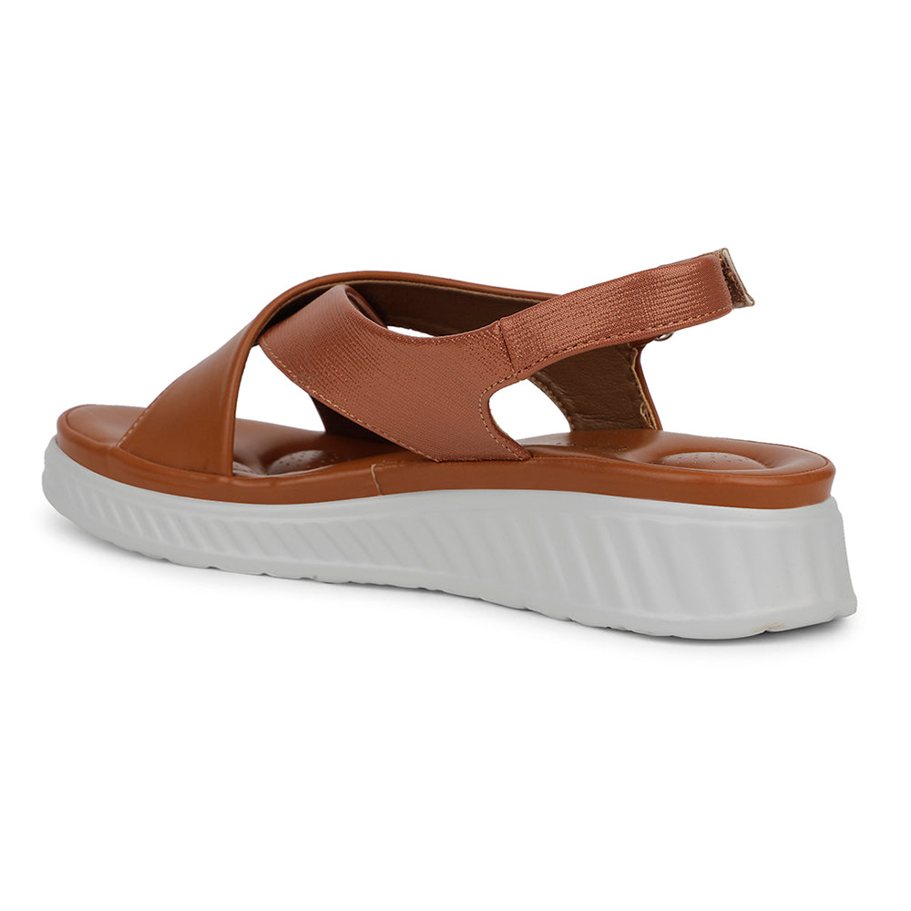 Healers Casual Tan Sandal For Women ZQ-AL-SN3 By Liberty