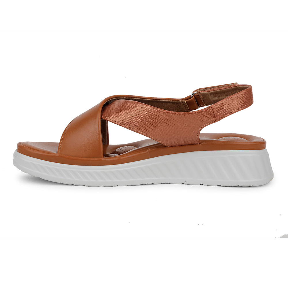 Healers Casual Tan Sandal For Women ZQ-AL-SN3 By Liberty