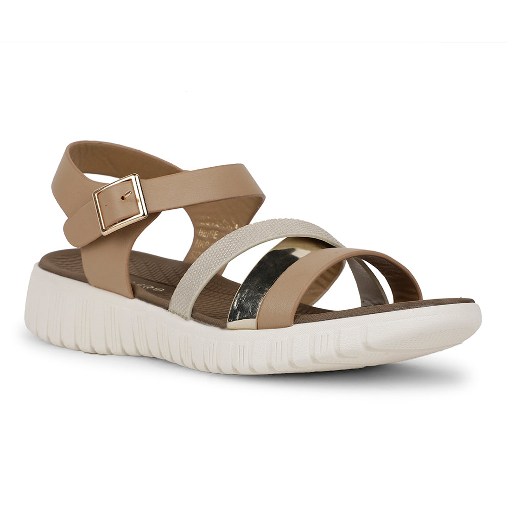 Healers Casual Beige Sandal For Women ZQ-AL-SN4 By Liberty