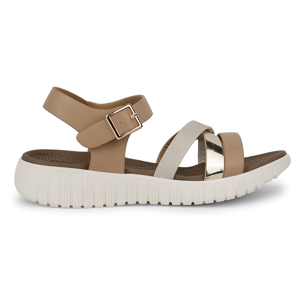 Healers Casual Beige Sandal For Women ZQ-AL-SN4 By Liberty