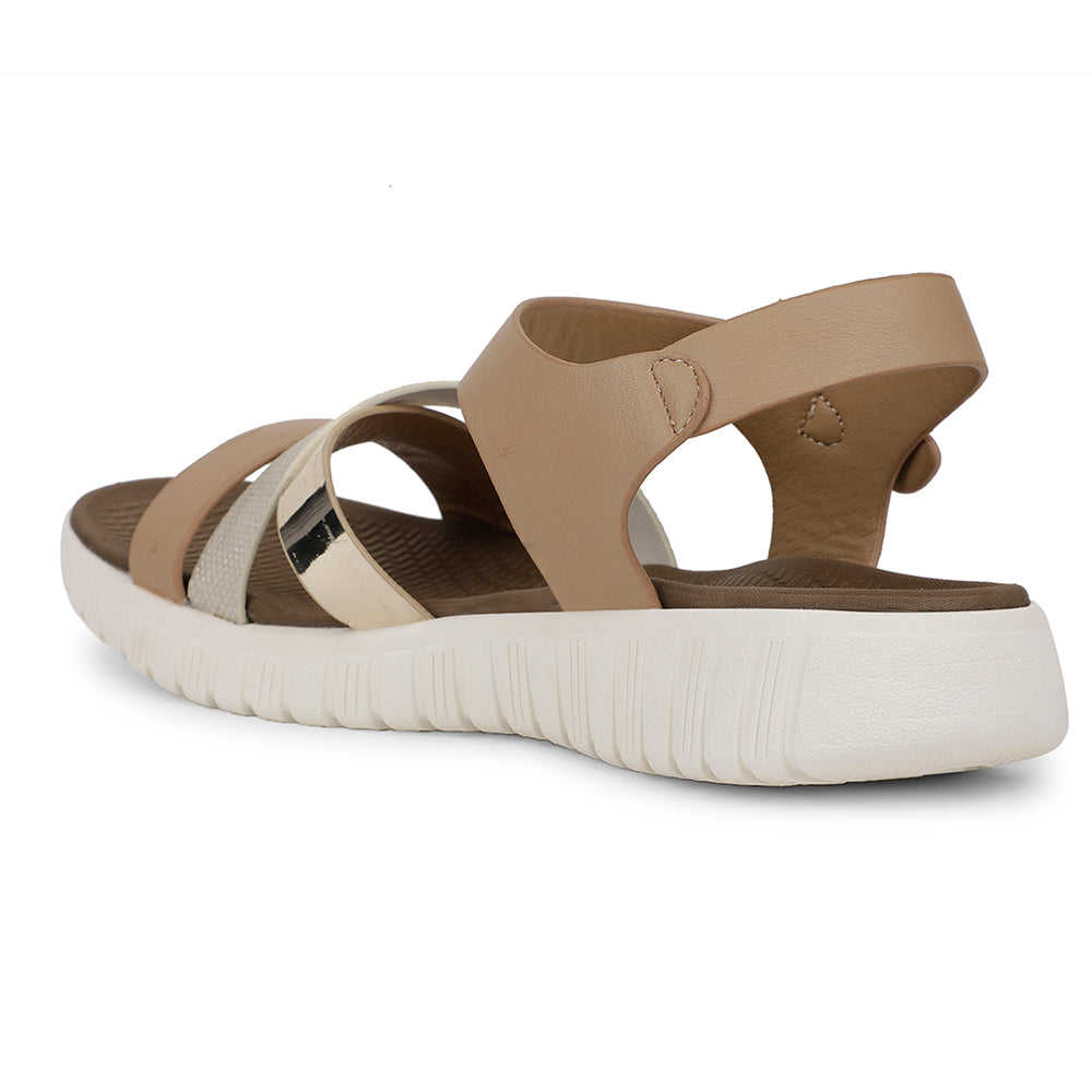 Healers Casual Beige Sandal For Women ZQ-AL-SN4 By Liberty