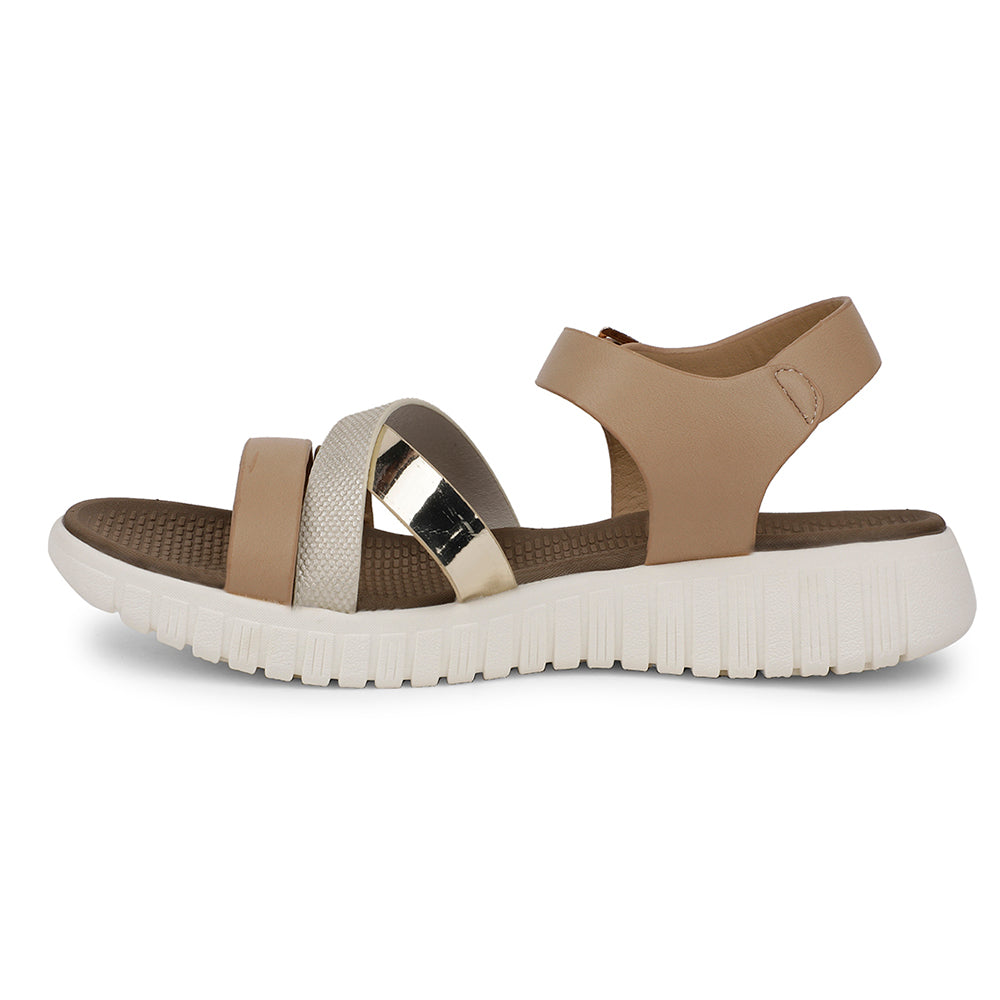 Healers Casual Beige Sandal For Women ZQ-AL-SN4 By Liberty