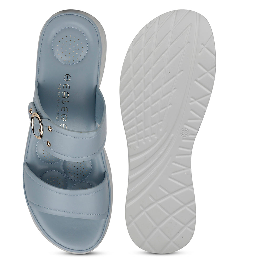 Healers Casual Sky Blue Slipper For Women ZQ-AL-SL2 By Liberty