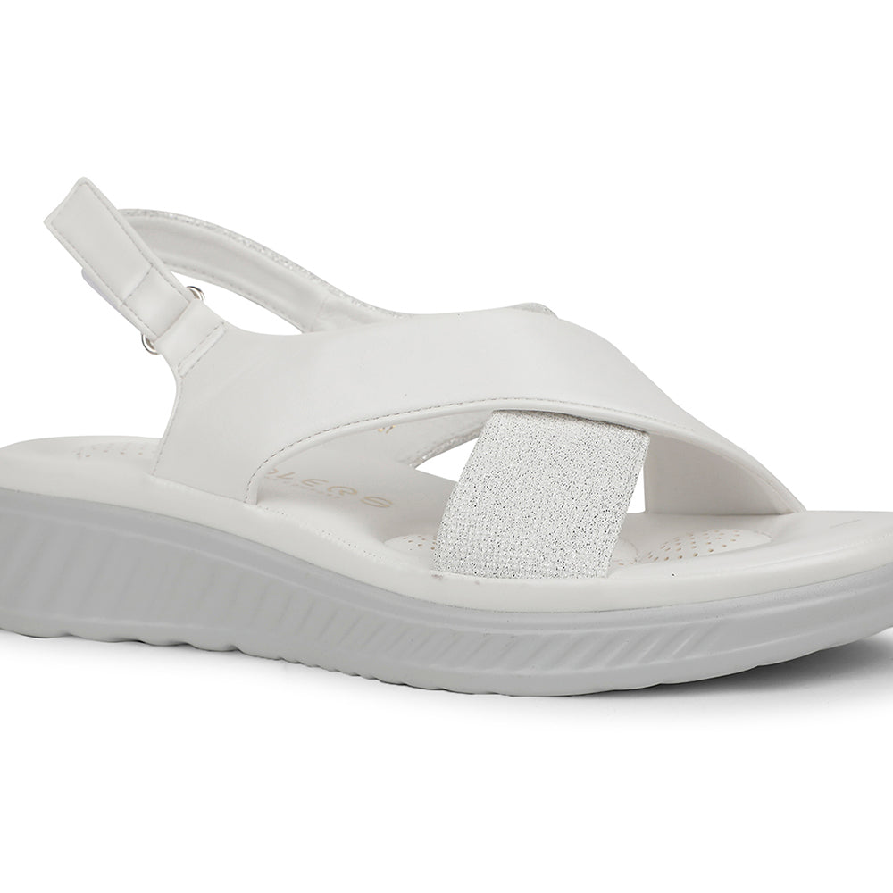 Healers Casual White Sandal For Women ZQ-AL-SN3 By Liberty