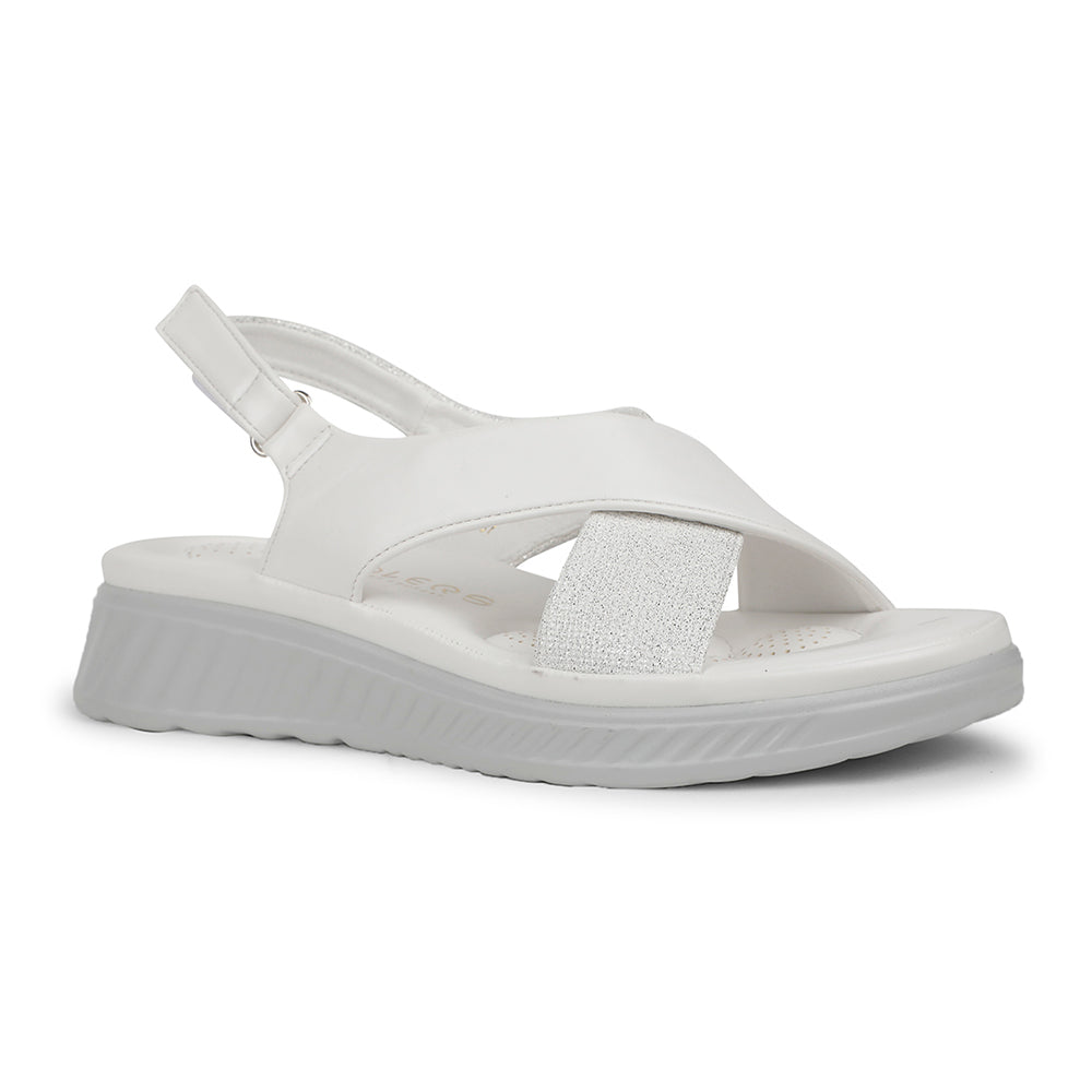 Healers Casual White Sandal For Women ZQ-AL-SN3 By Liberty