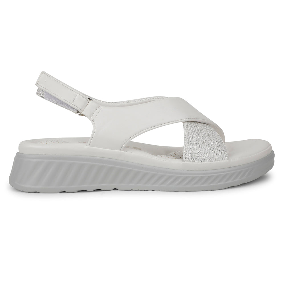 Healers Casual White Sandal For Women ZQ-AL-SN3 By Liberty