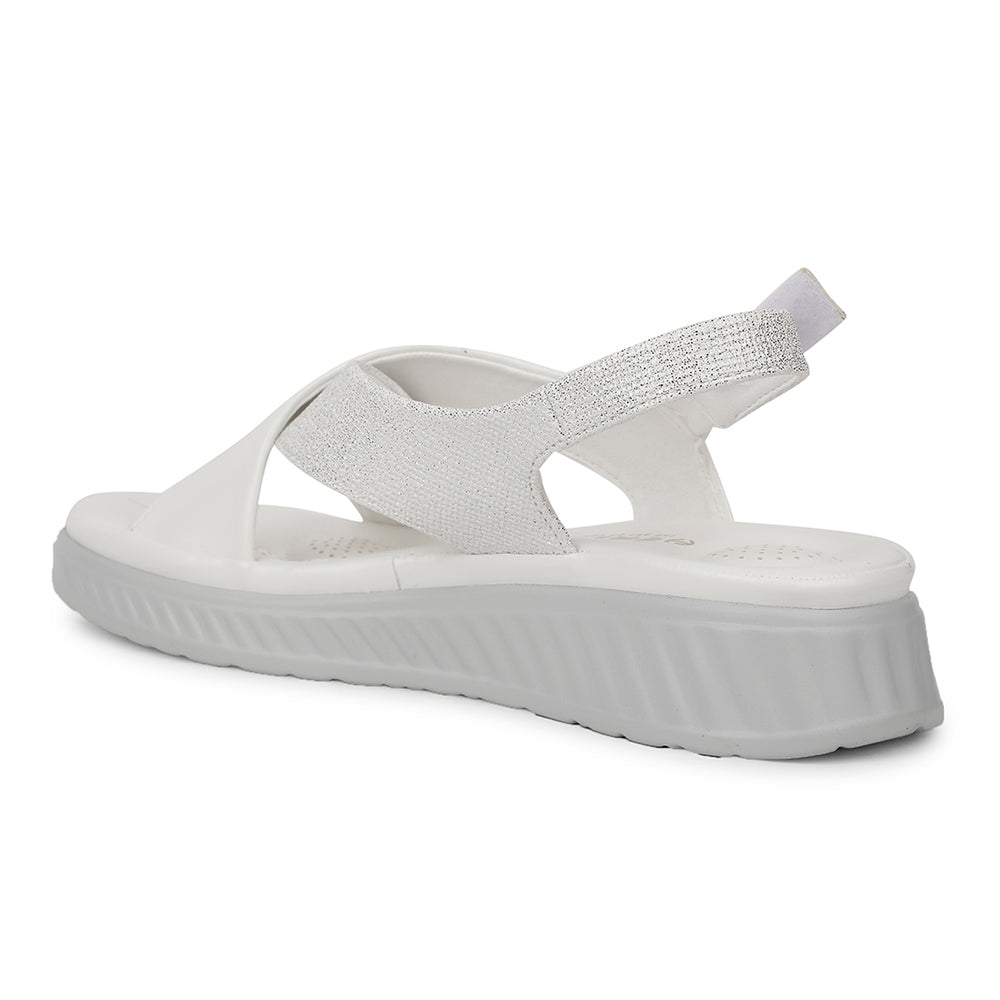 Healers Casual White Sandal For Women ZQ-AL-SN3 By Liberty