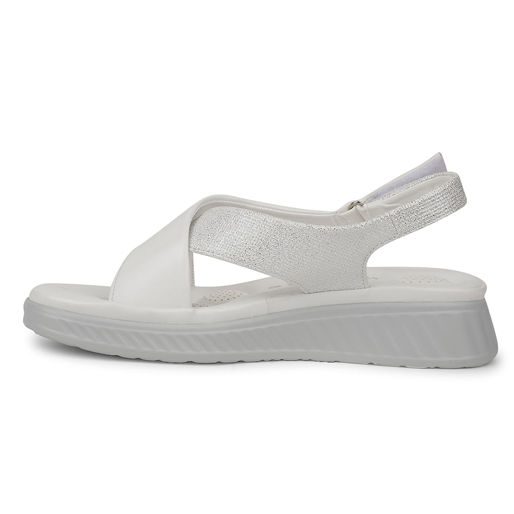 Healers Casual White Sandal For Women ZQ-AL-SN3 By Liberty