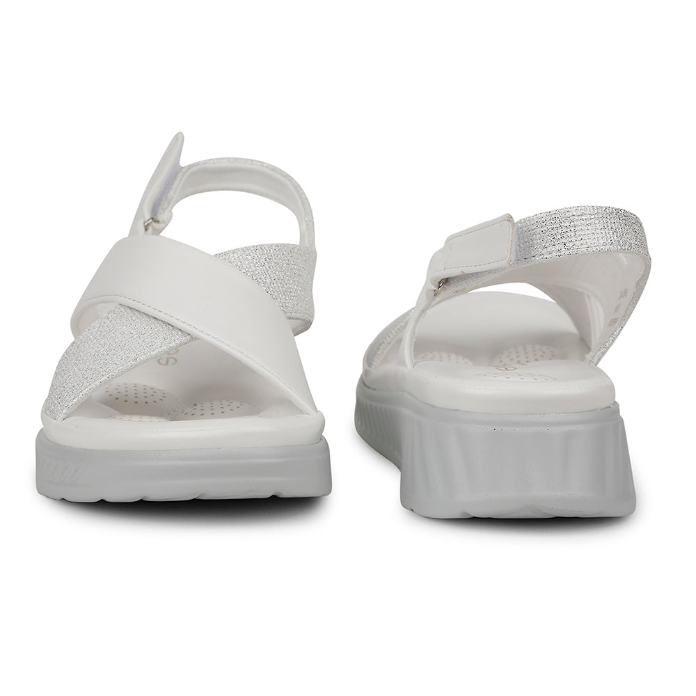 Healers Casual White Sandal For Women ZQ-AL-SN3 By Liberty