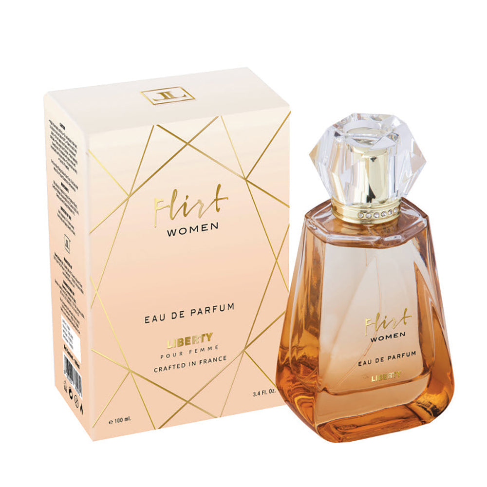 Liberty Luxury Flirt Perfume for Women (1ml/3.4Oz), Eau De Parfum (EDP), Crafted in France, Long Lasting Smell, Floral & Oriental notes.