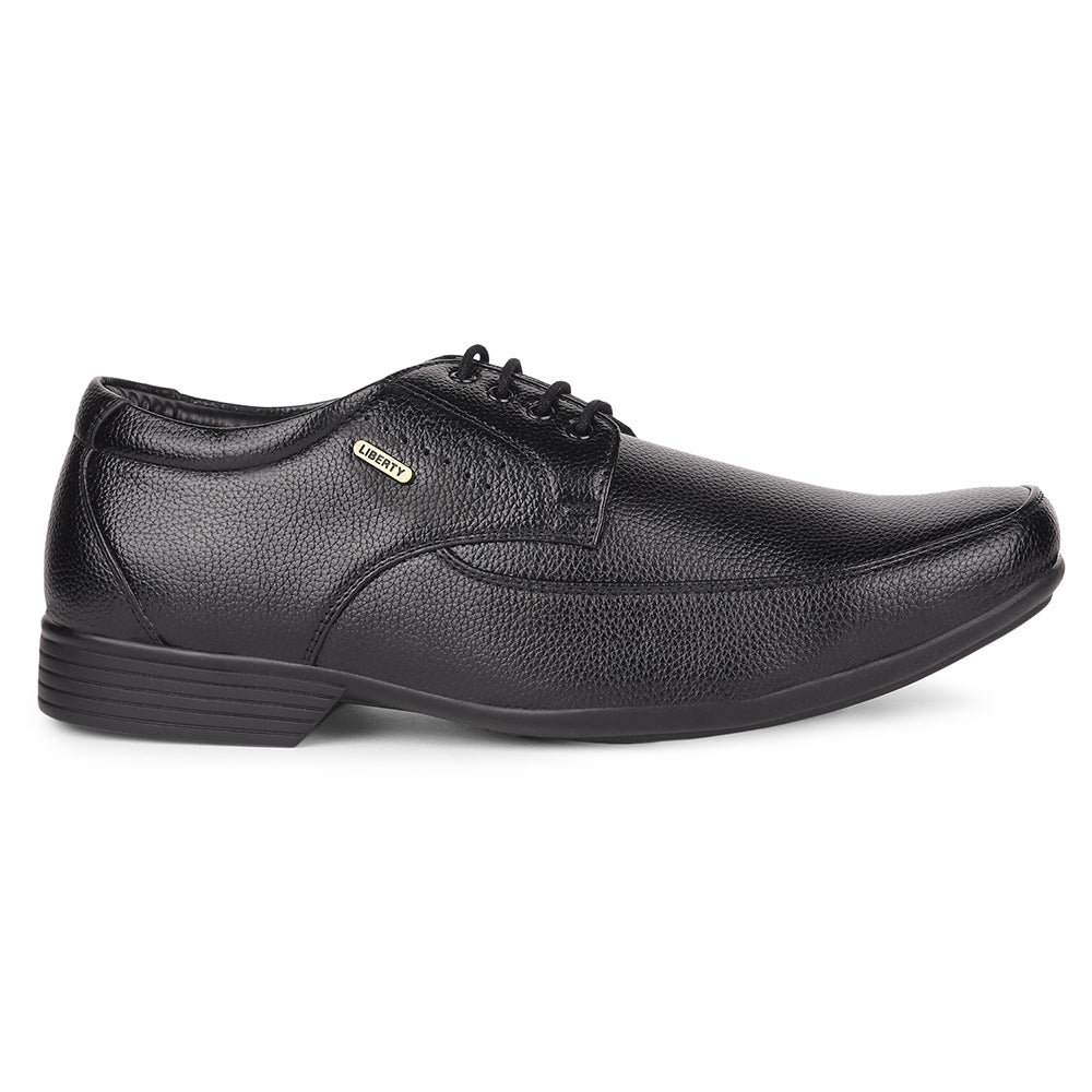 Fortune By Liberty HIL-1 Formal Derby Shoes For Men - Black