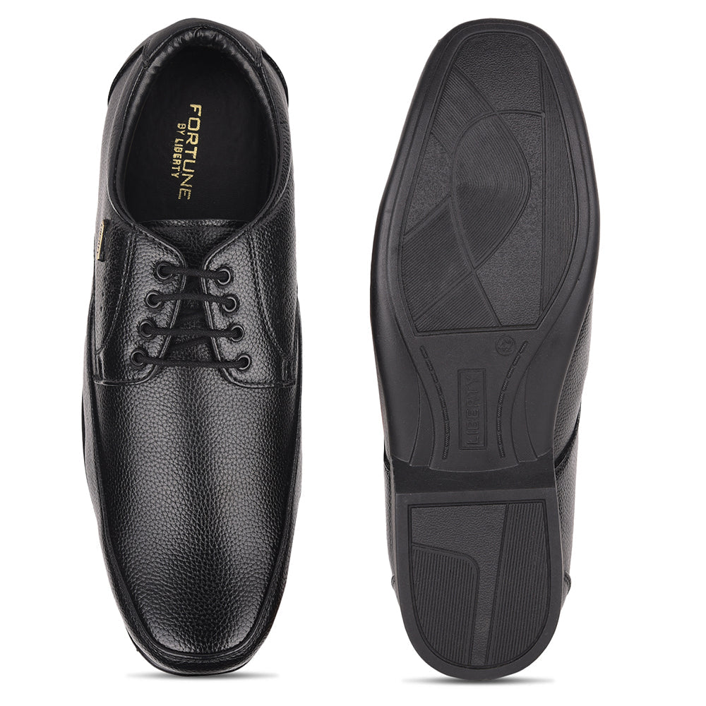 Fortune By Liberty HIL-1 Formal Derby Shoes For Men - Black