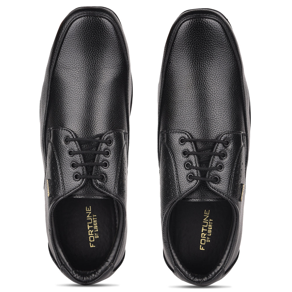 Fortune By Liberty HIL-1 Formal Derby Shoes For Men - Black