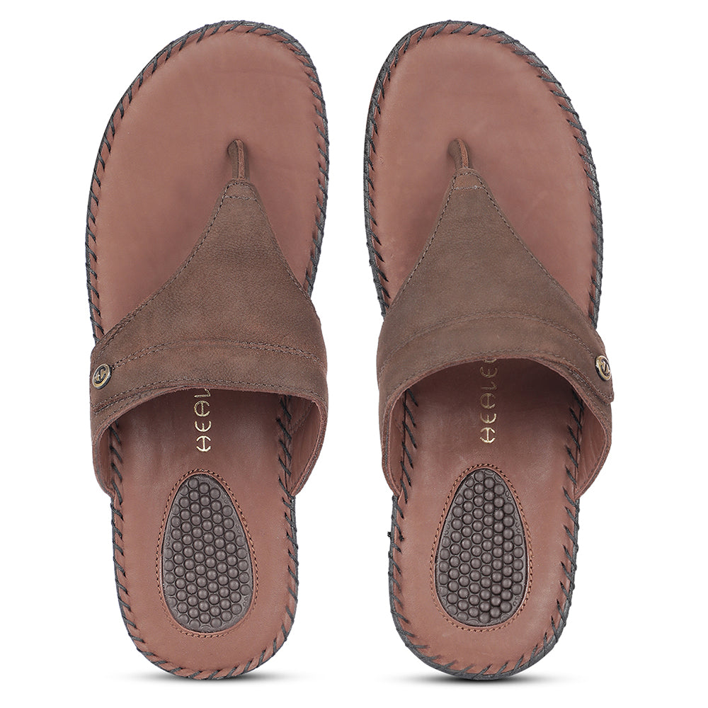 Healers Casual Brown Slippers For Women J332-11 By Liberty