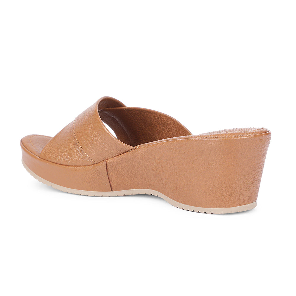 Healers Casual Tan Wedges Heels For Women J332-4 By Liberty