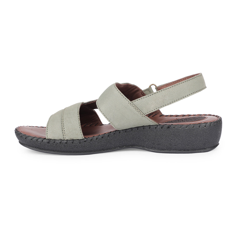 Healers Casual Green Sandal For Women J332-9 By Liberty